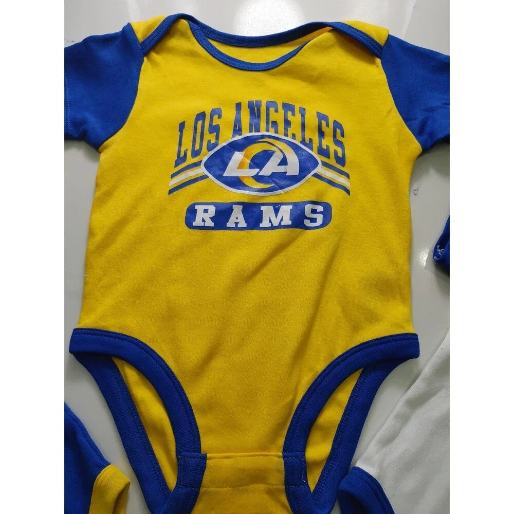 NFL Los Angeles RAMS - Football - 3 Piece Shirt Set - Infant 12-months New-002